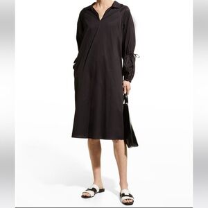 Harshman Tara Dress Elegant Black Midi NWT size medium